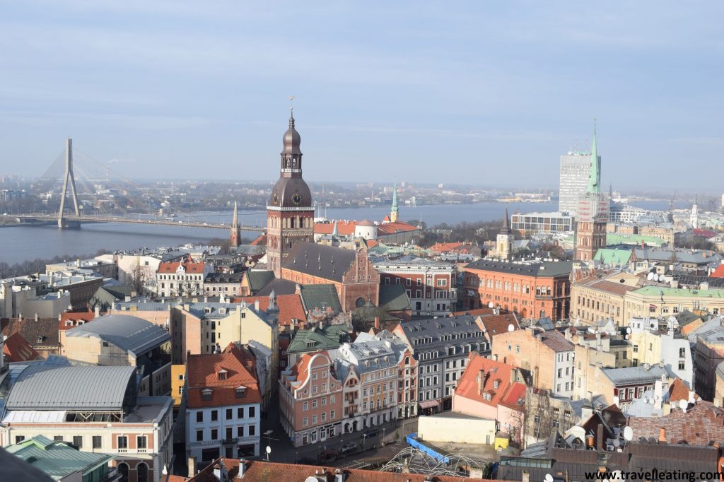 Centro histórico de Riga desde la Iglesia de San Pedro.