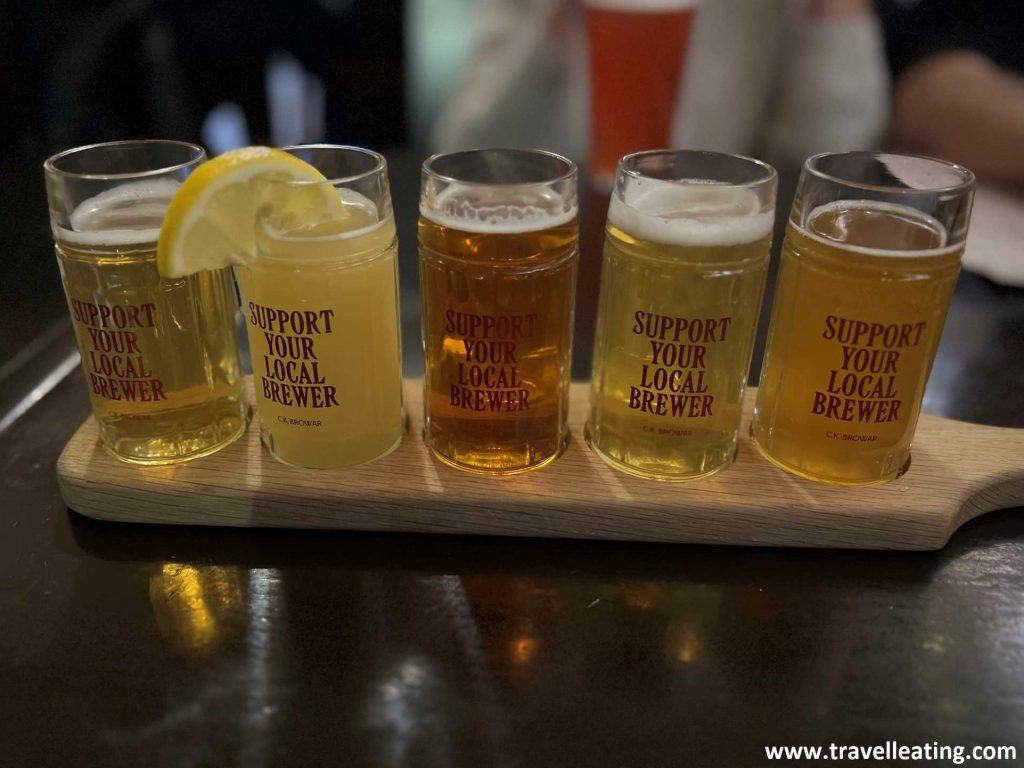 Cata de cervezas artesanales polacas.