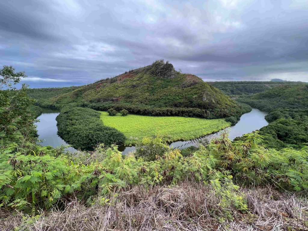 Mirador junto a la carretera en Kauai.