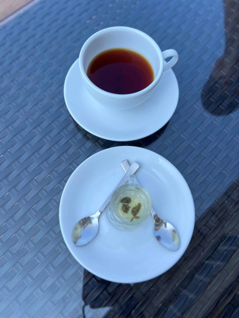 Cata de tés de Sri Lanka en las tierras altas de Nuwara Eliya.