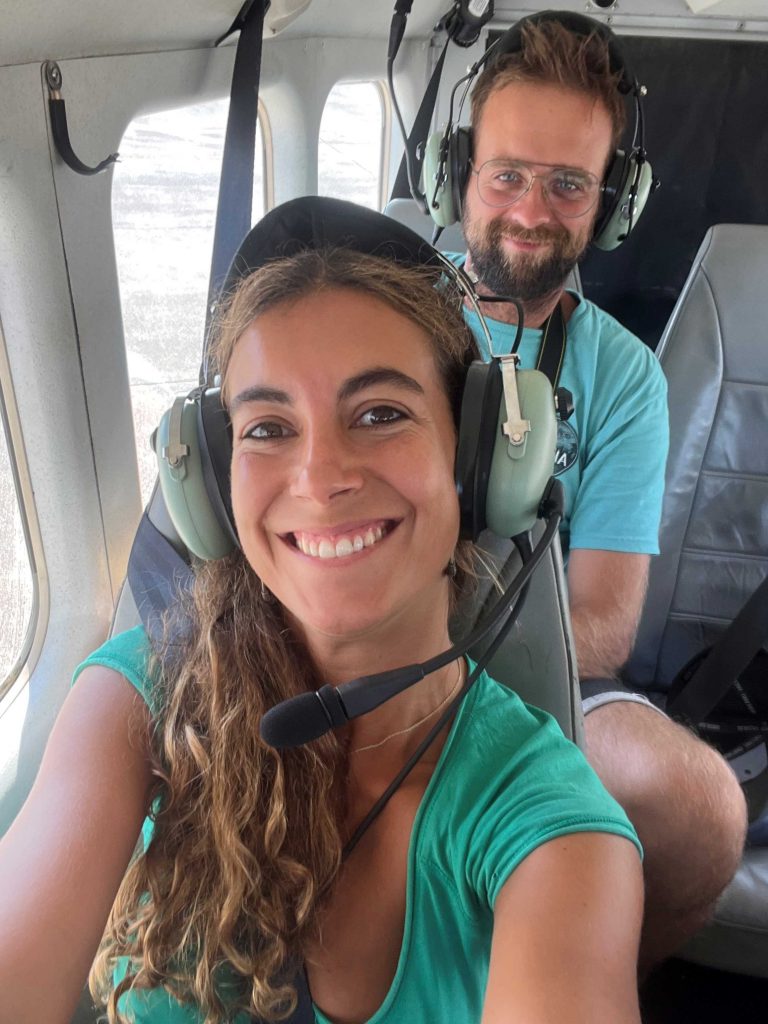 Nosotros a punto de salir en nuestro tour en avioneta por Kauai.